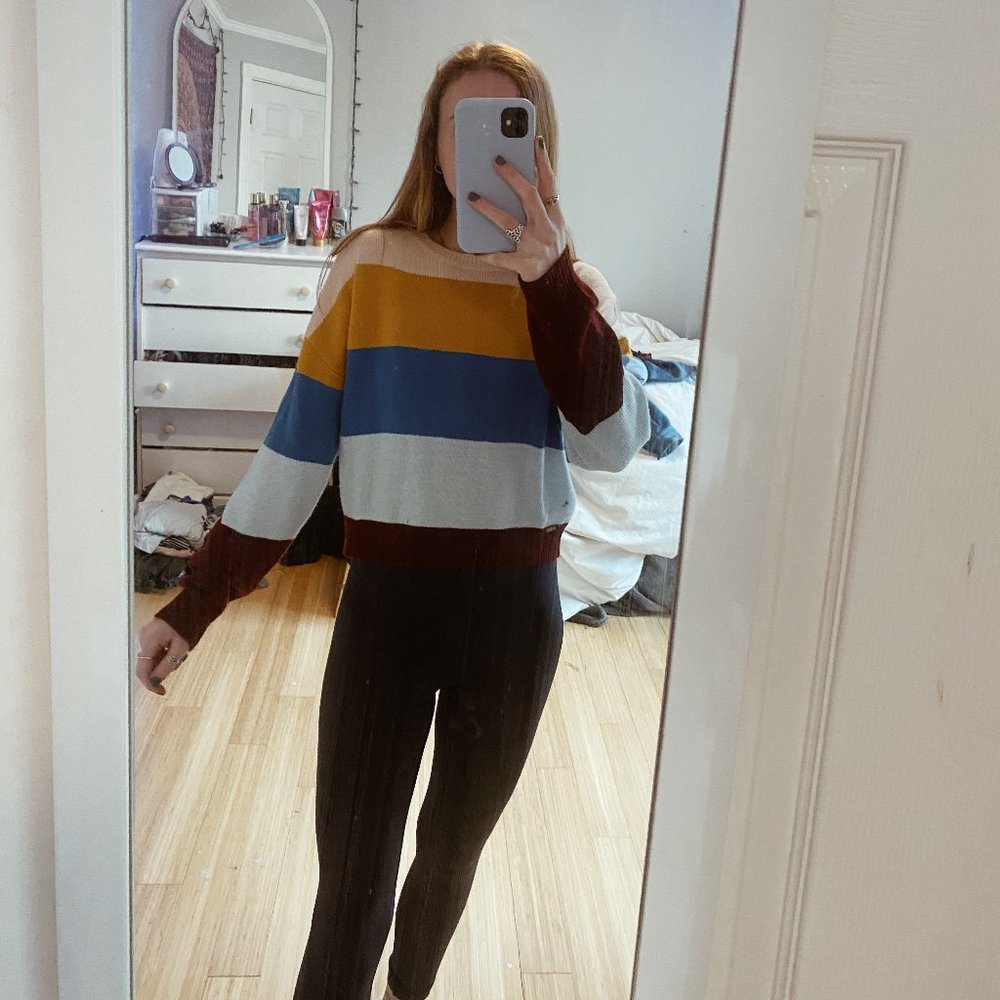 USED DIVIDED (H&M) Multicolor Knit Sweater Size SM